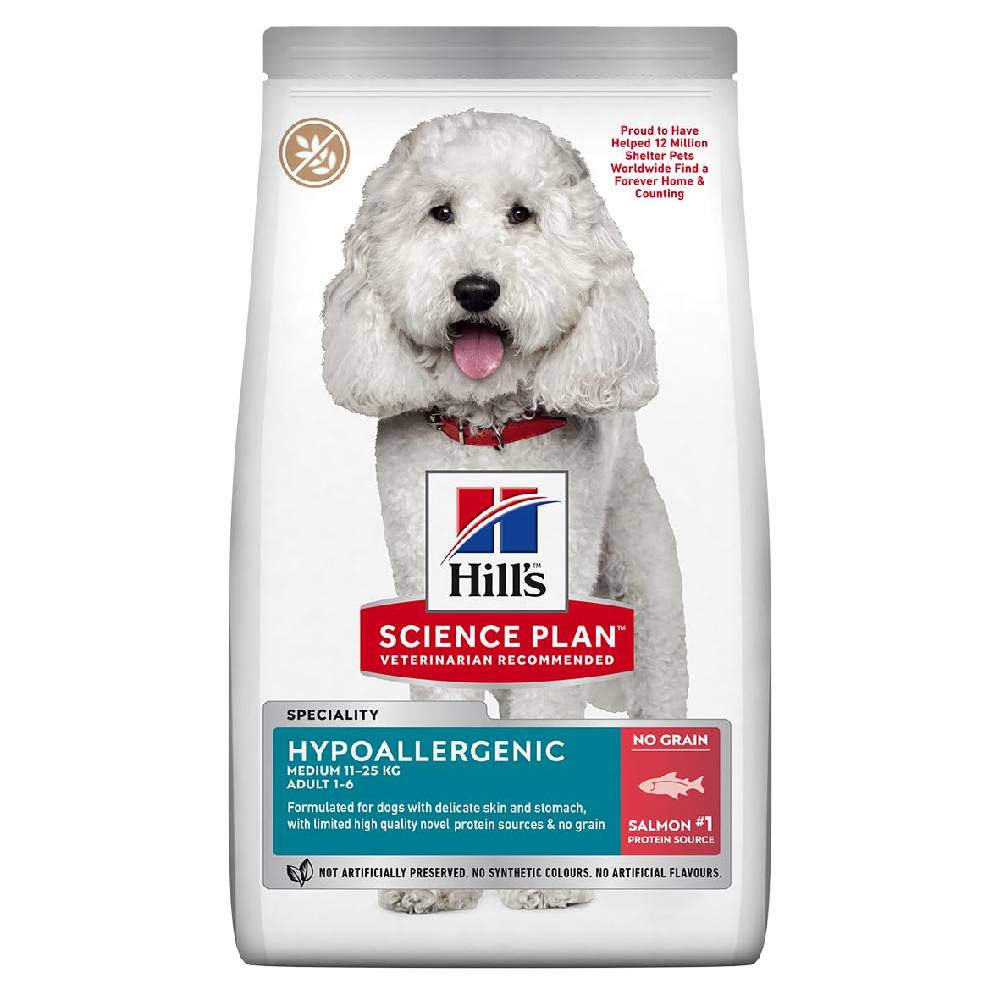 Hill’s Science Plan Hypoallergenic Medium Breed Adult Dry Dog Food with Salmon (2.5kg)