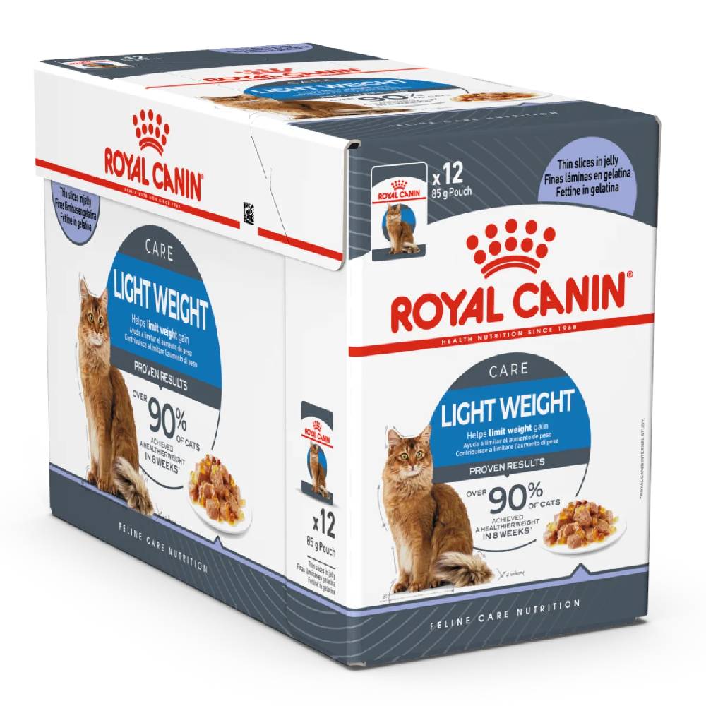 Royal Canin Light Weight Care Wet Cat Food in Jelly | 12 x 85g Pouches