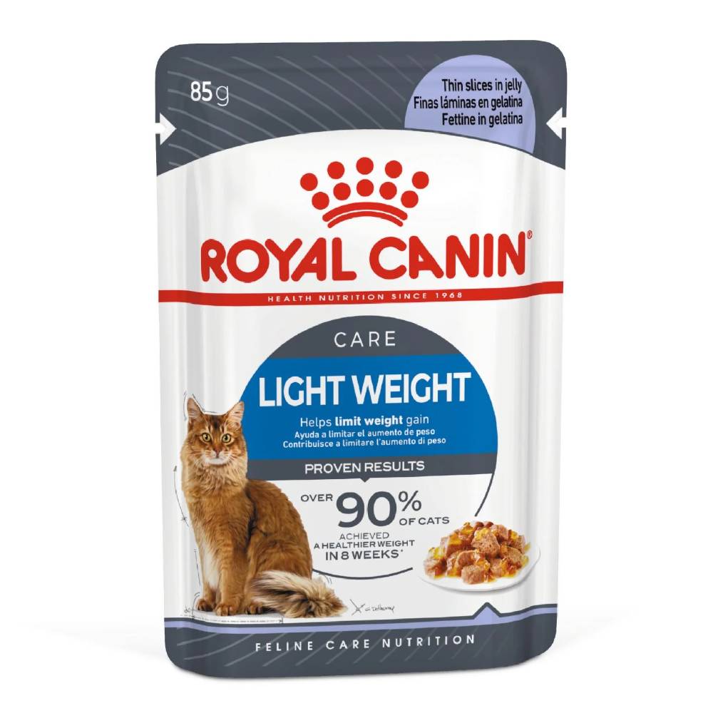 Royal Canin Light Weight Care Wet Cat Food in Jelly | 12 x 85g Pouches