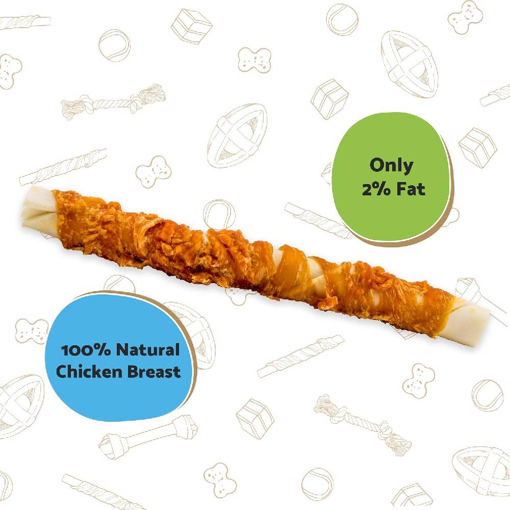 Goodboy Mega Chewy Chicken Twist Dog Treat – 70g | Rawhide Chew