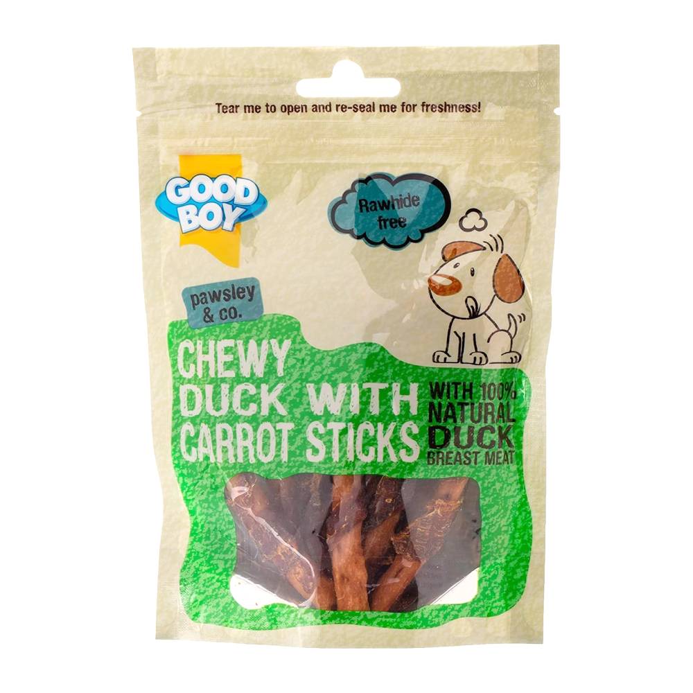 Armitage Good Boy Duck & Carrot Sticks Dog Treats 90g