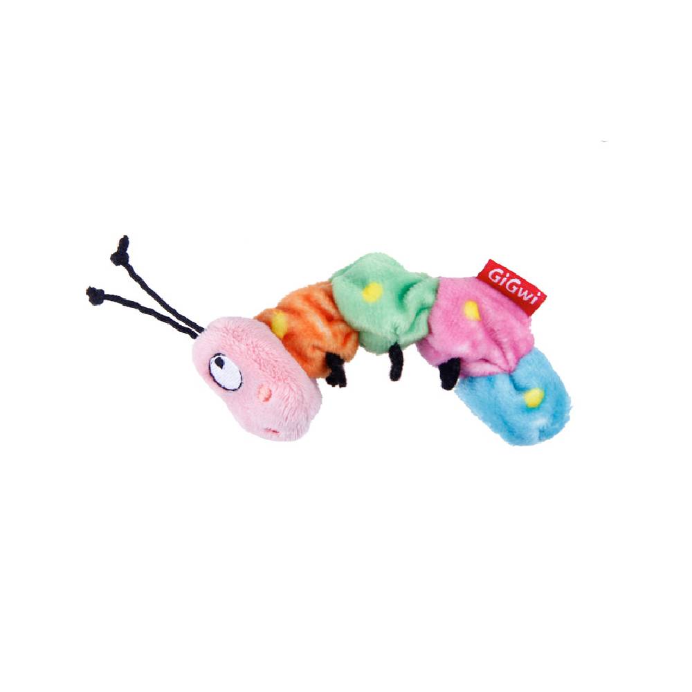 GiGwi Thirsty Catnip Caterpillar – 100% Organic Catnip Cat Toy