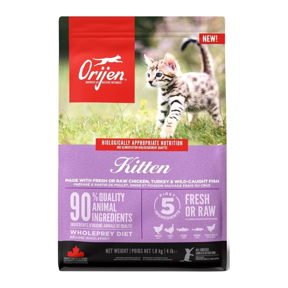 Orijen Kitten Dry Food – WholePrey, All Breeds 1.8kg