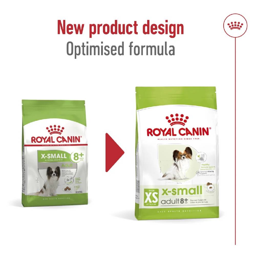 Royal Canin X-Small Adult 8+ Dry Dog Food, 1.5 kg