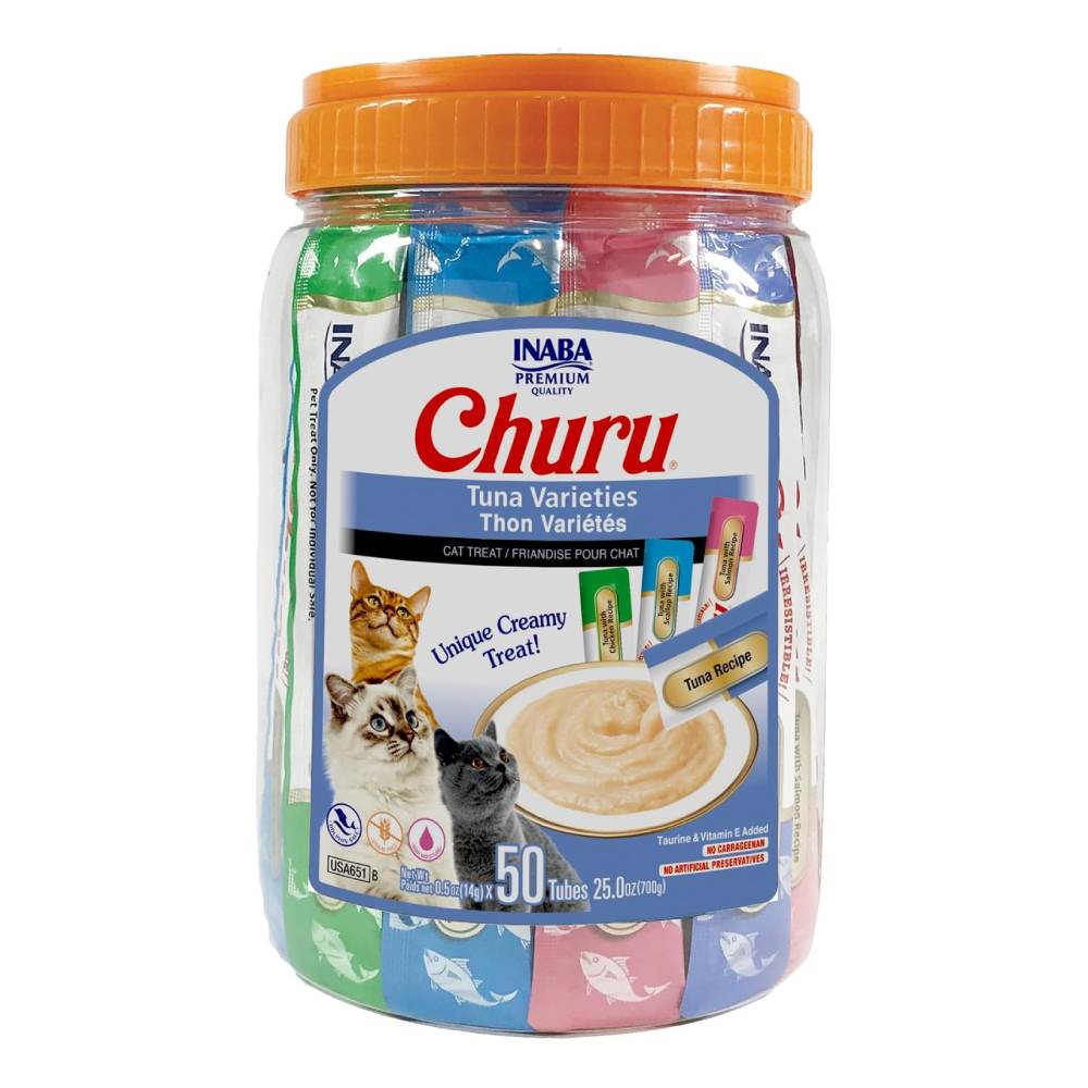 Inaba Churu Tuna Varieties Cat Treat – 50 Tubes (700g)