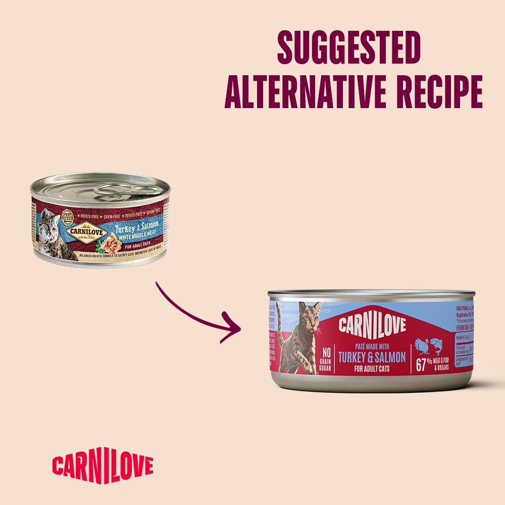 Carnilove Turkey & Salmon Pâté Wet Cat Food 100g