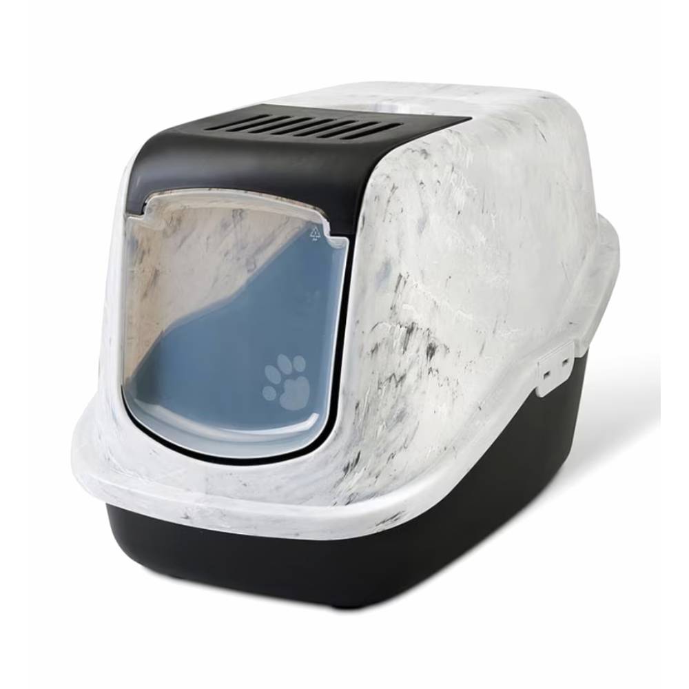 Savic Nestor Marble Hooded Cat Litter Box
