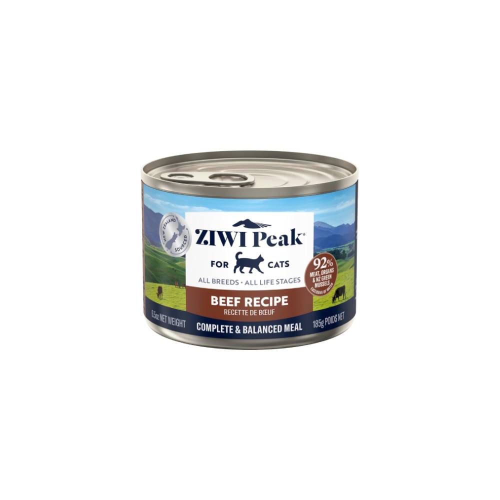 Ziwi Peak Beef Recipe Canned Cat Food 185 g