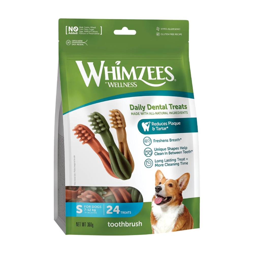 WHIMZEES Toothbrush Star Dental Dog Chews | Size Options