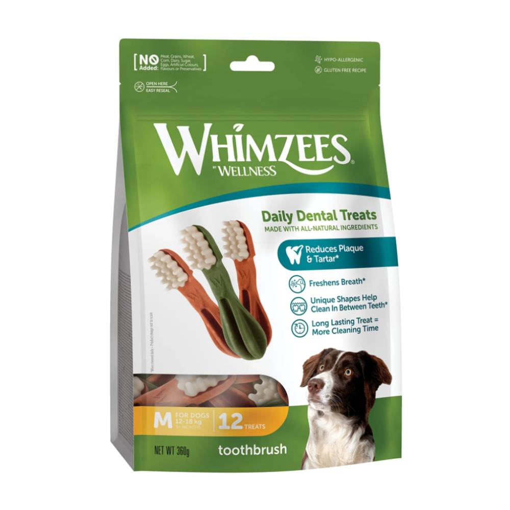 WHIMZEES Toothbrush Star Dental Dog Chews | Size Options