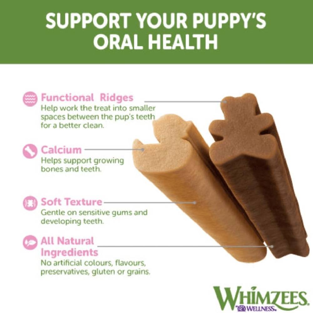 WHIMZEES Puppy Stix Dental Dog Chews M/L 14 Pack