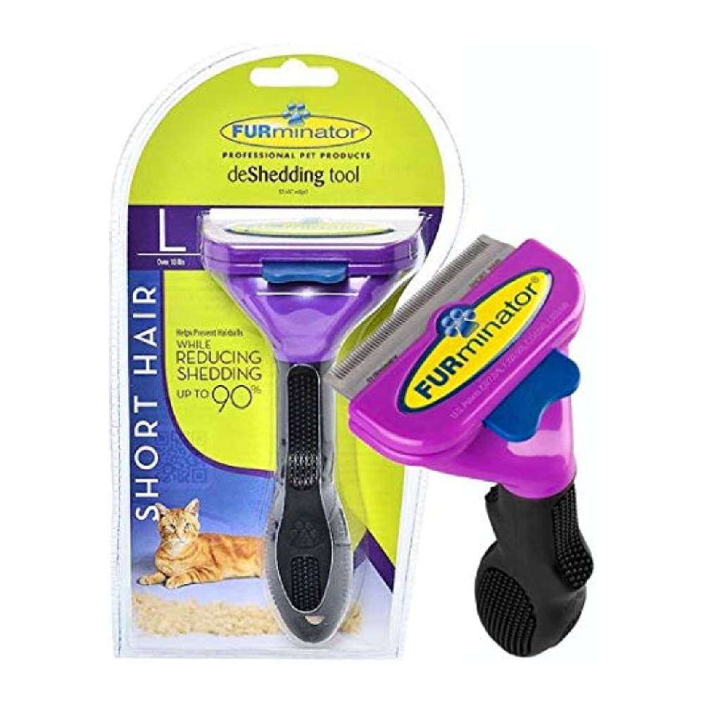 PL - FURminator Short Hair Deshedding Tool for Large Cats