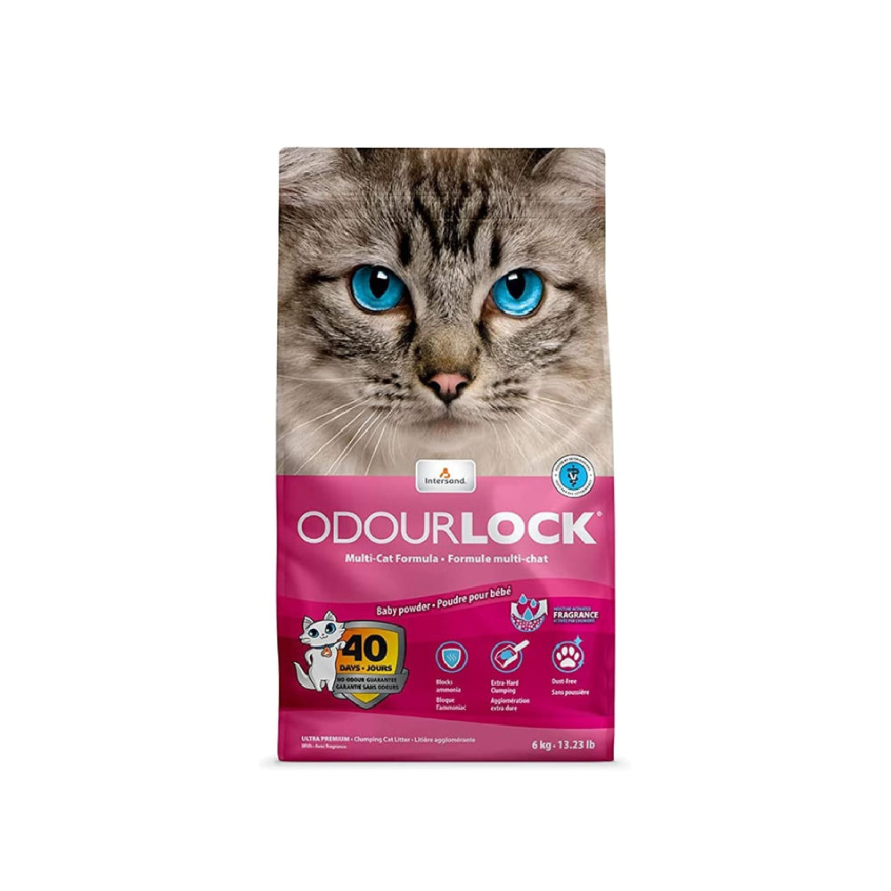 Intersand OdourLock Baby Powder Clumping Cat Litter