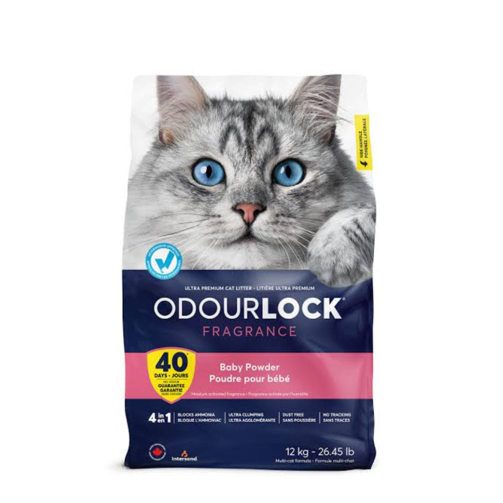 Intersand OdourLock Baby Powder Clumping Cat Litter