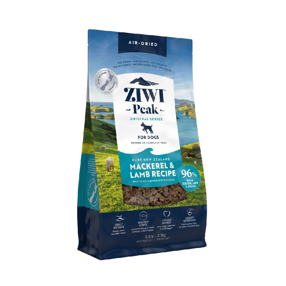 ZIWI Peak Air-Dried Mackerel & Lamb Dog Food 2.5 kg
