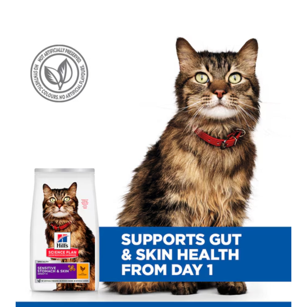 Hill's Science Plan Sensitive Stomach & Skin Chicken Cat Food 3 kg