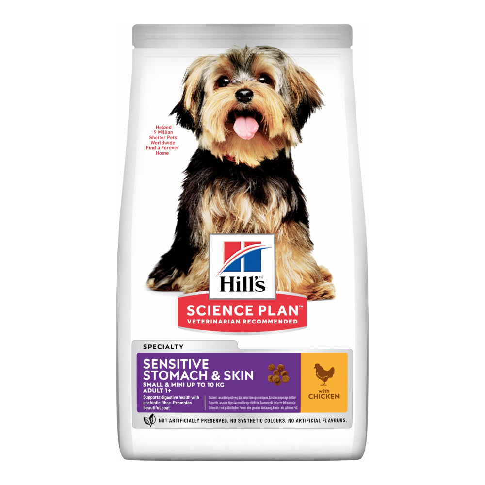 Hills - Science Plan Sensitive Stomach & Skin Small & Mini Adult Dog Food With Chicken (1.5 KG)