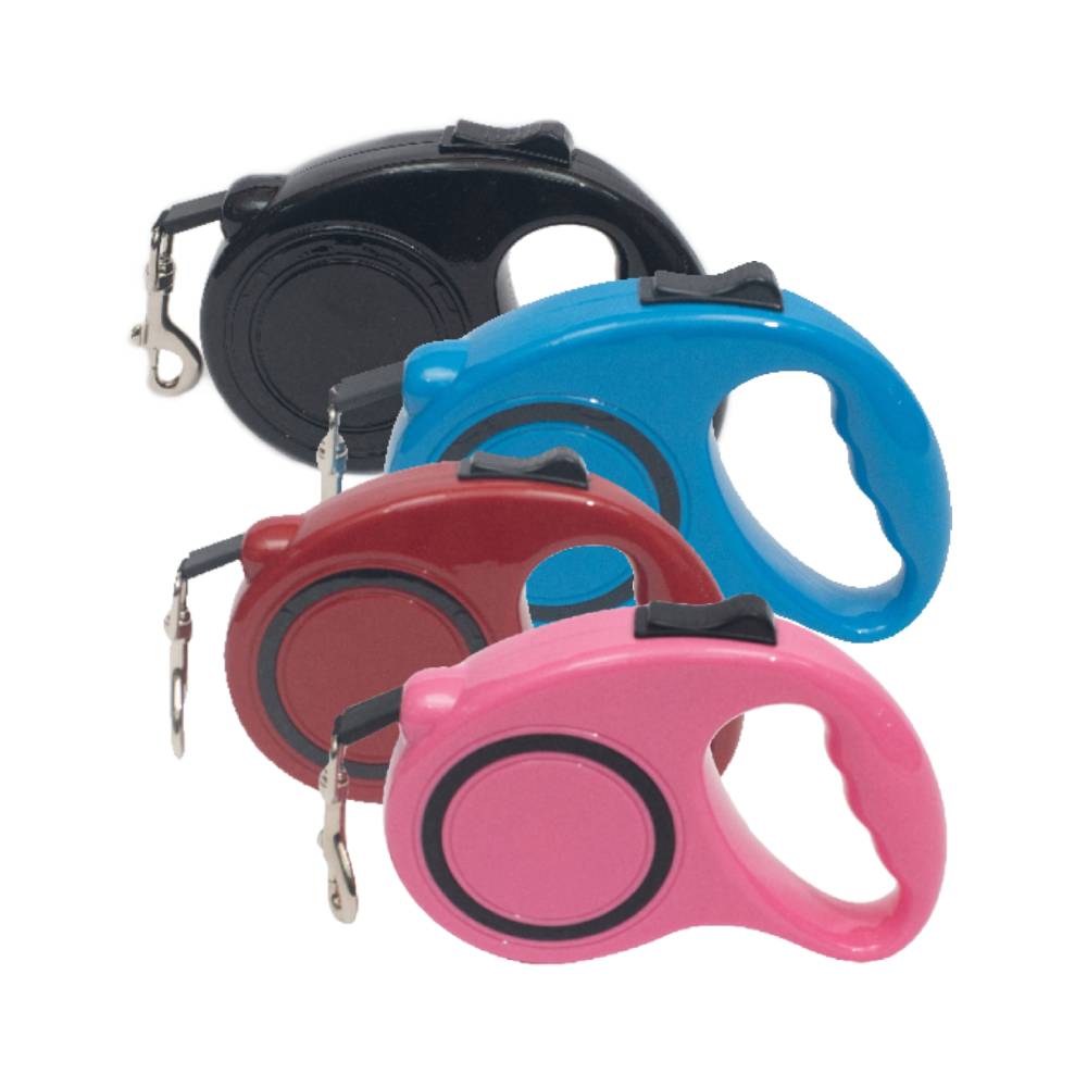 Retractable Dog Leash Small 16ft - Glossy Reflective Leash with Ergonomic Handle