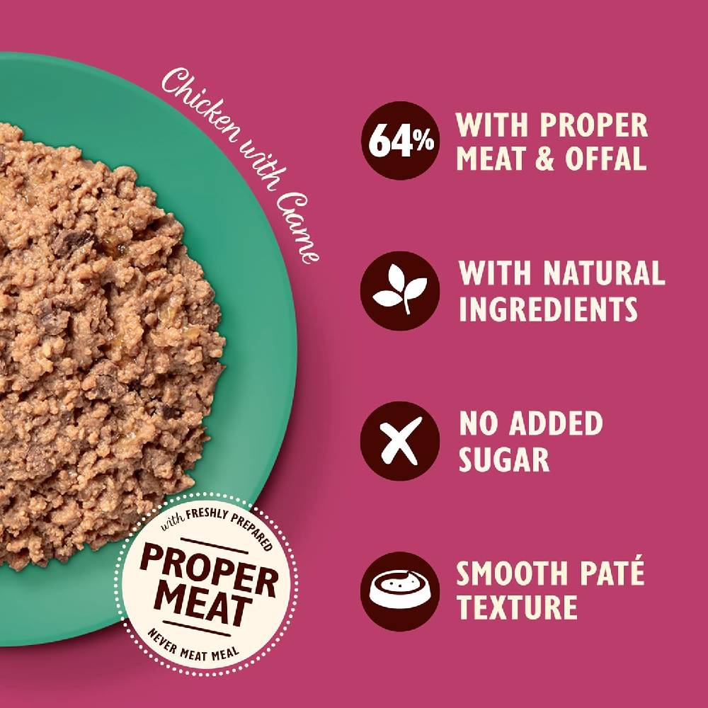 Lily's Kitchen Smooth Paté Cat Food 85 g | Hunter's Hotpot(Chicken & Game)