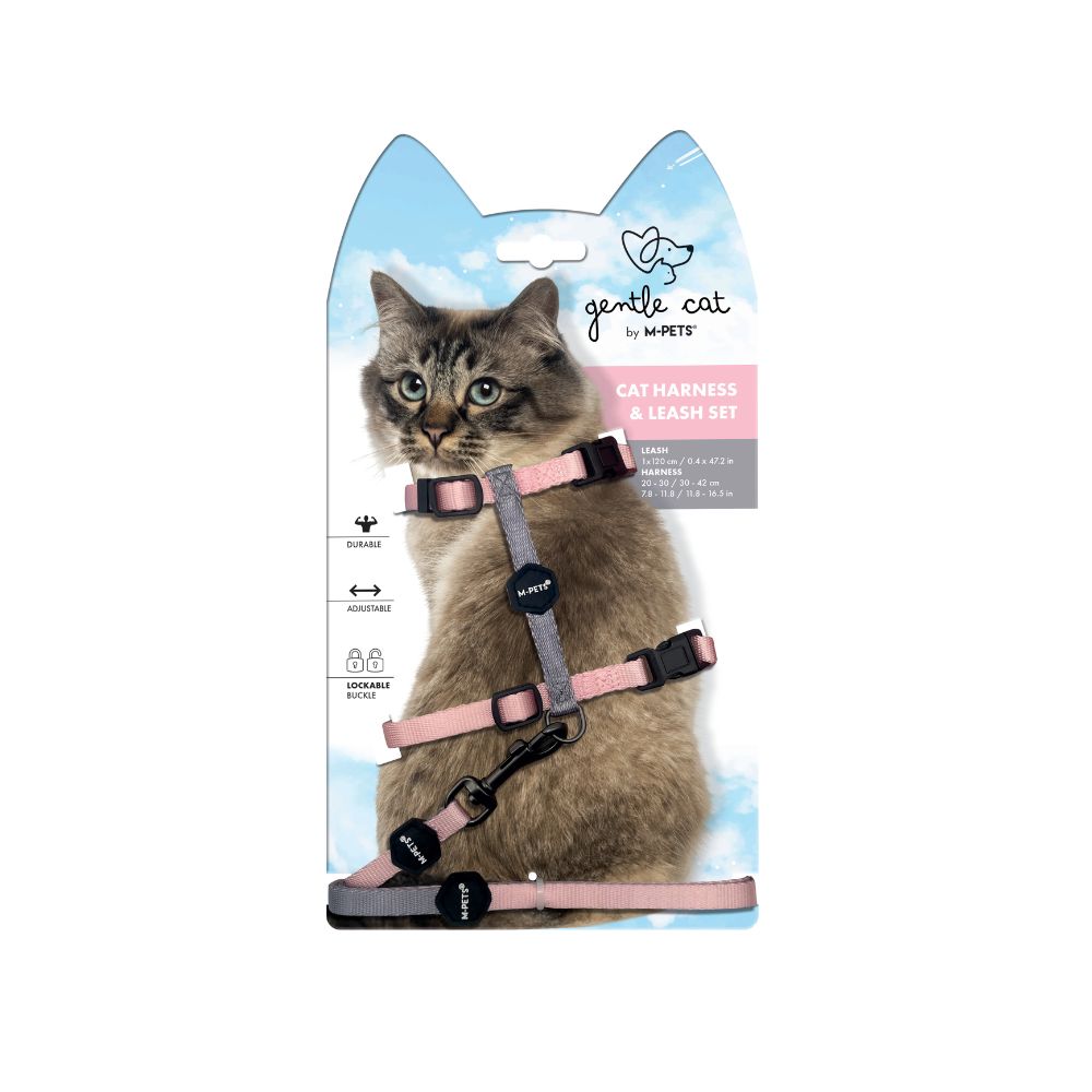 M-PETS - Gentle Cat Harness & Leash Set