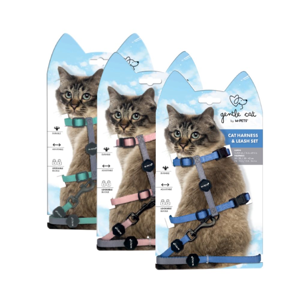 M-PETS - Gentle Cat Harness & Leash Set