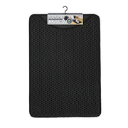 M-PETS - Duplex Black Cat Litter Mat - 45x65cm