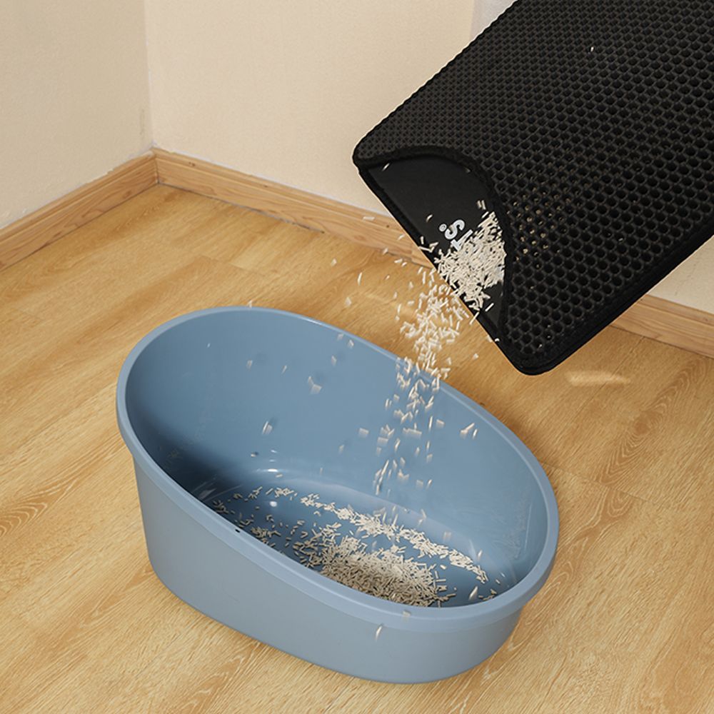 M-PETS - Duplex Black Cat Litter Mat - 60x45cm