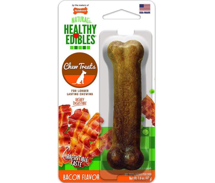 Nylabone Healthy Edibles Bacon Blister Card Regular