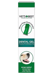 Vets Best Dental Gel 100G With Silicone Finger Brush