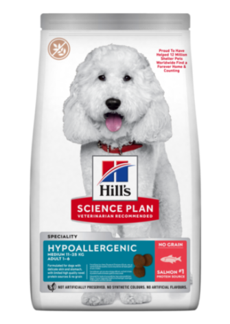 Hill’s Science Plan Hypoallergenic Medium Breed Adult Dry Dog Food with Salmon (2.5kg)