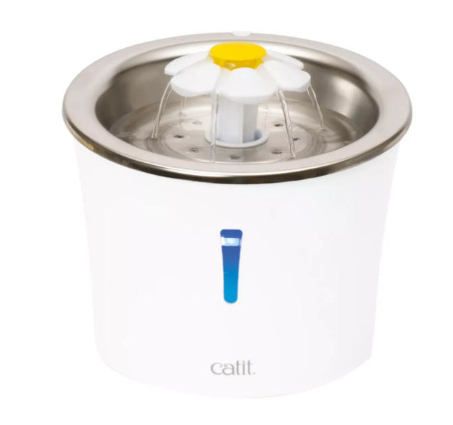 Catit Stainless Steel Flower Cat Drinking Fountain 3 L