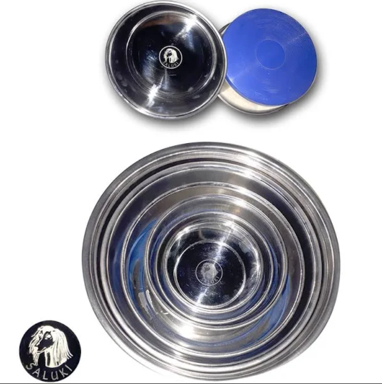 Saluki - Steel Dog Bowl