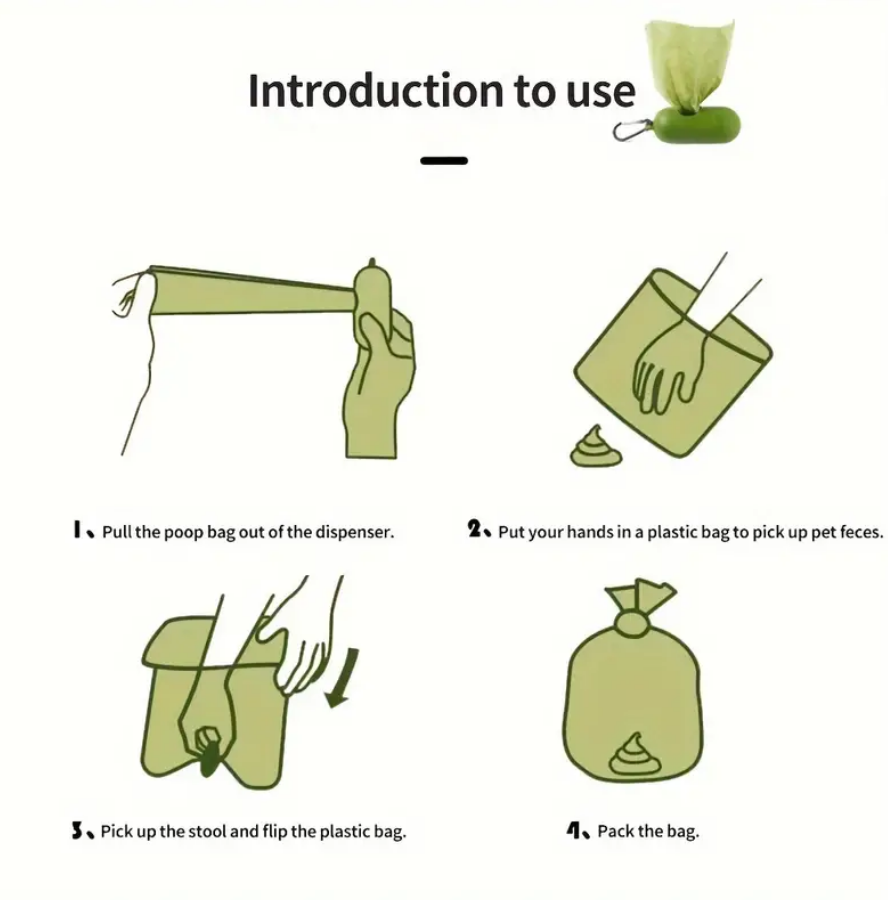 PL - Pet Poo Bags (10 Rolls) - Green