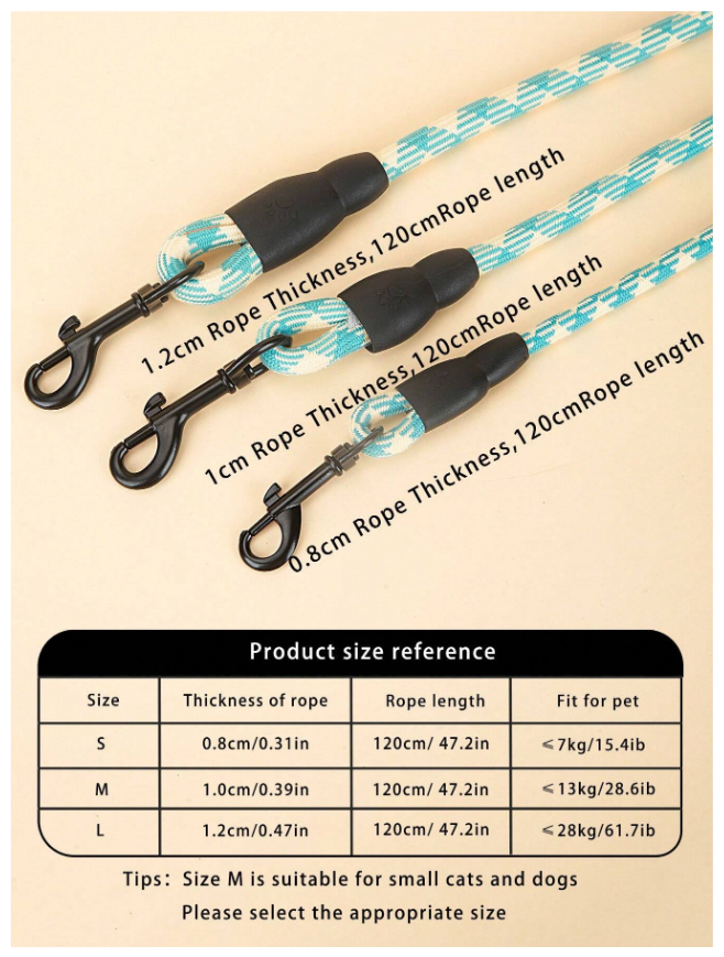 PL - ComfortGrip Leash - Medium (120 CM)