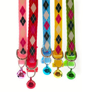 Stylish Argyle Cat Collar