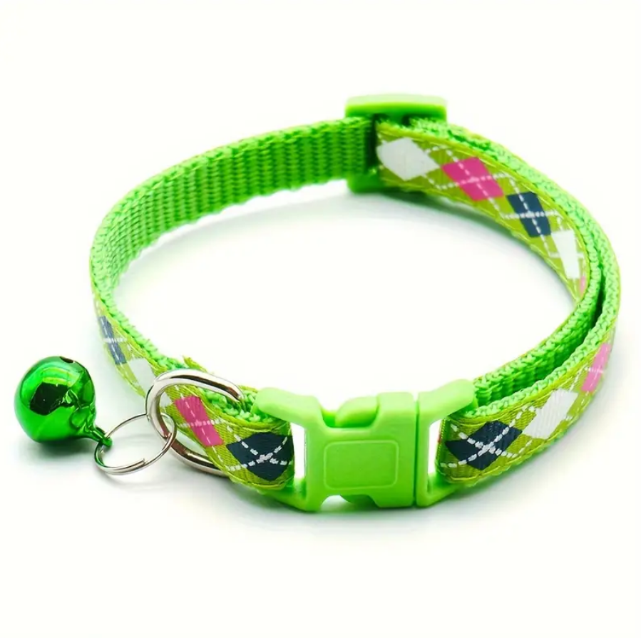Stylish Argyle Cat Collar