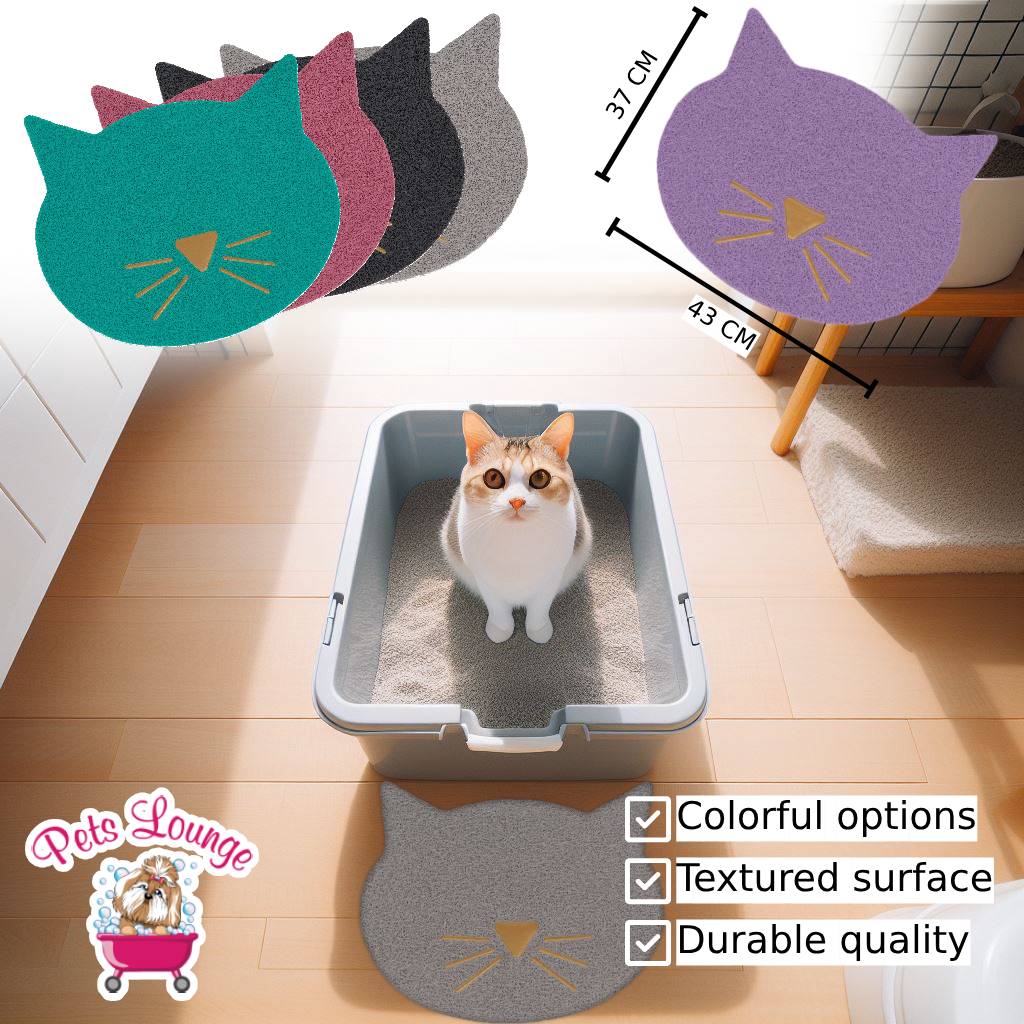 PL - Cat Face & Shape Cat Litter Mat