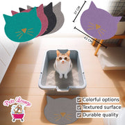 PL - Cat Face & Shape Cat Litter Mat