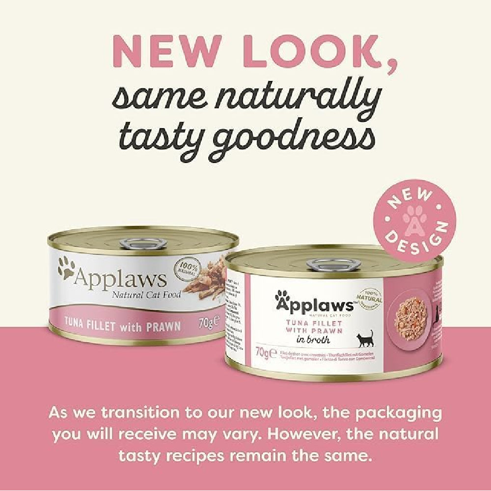 Applaws Tuna Fillet with Prawn in Broth Cat Food 70 g