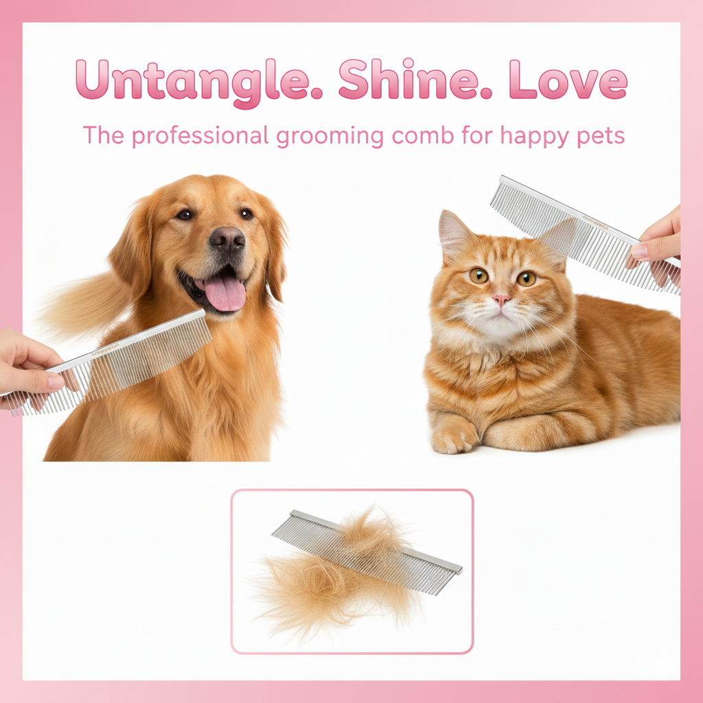 BaByliss - PRO PET Half-Moon Dog Comb