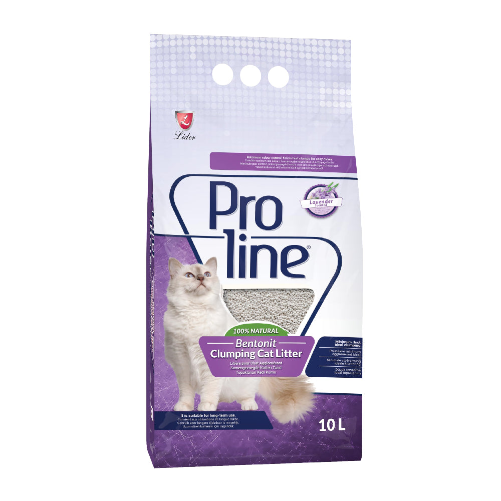 Proline Lavender Bentonite Clumping Cat Litter 10 L