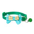 Stylish Small Ribbon Cat Collar - Green