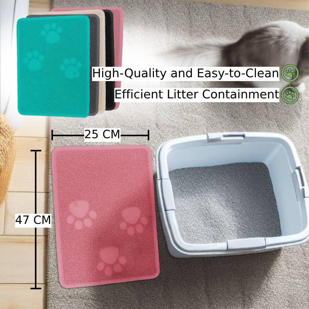 PL - Rectangle Shape Cat Litter Mat (47X25 CM)