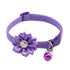 Flower Cat Collar - Purple
