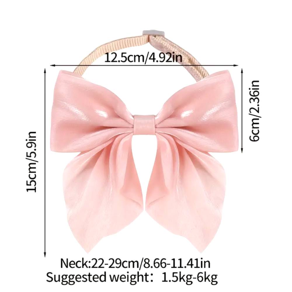 Stylish Ribbon Cat Collar - Pink