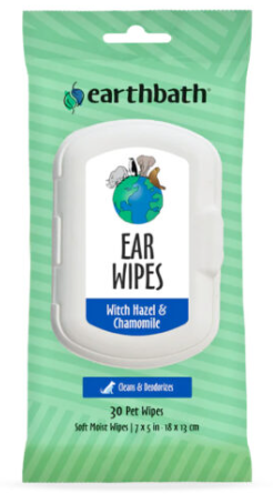 Earthbath Ear Wipes (Witch Hazel & Chamomile) – 30 Wipes