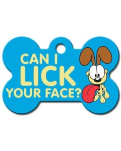 ID Tag Garfield Lick Your Face Bone Large