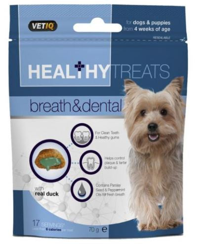VetIQ - Healthy Treats Breath & Dental Dogs & Puppy 70 G