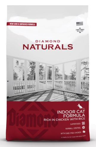 Diamond Naturals - Indoor Cat Chicken & Rice Formula 1Kg