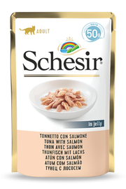 Schesir - Cat Pouch-Wet Food Tuna With Salmon 50G